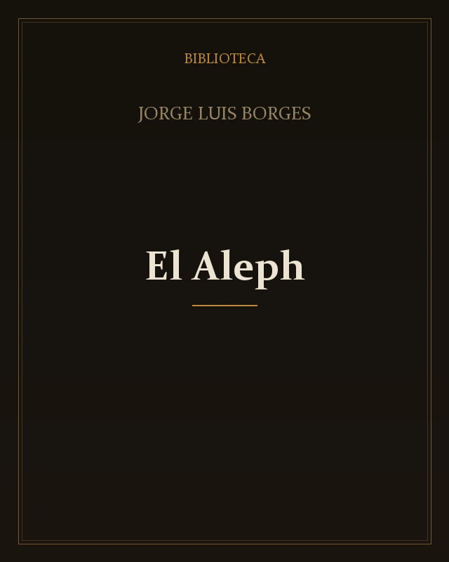 Portada de El Aleph