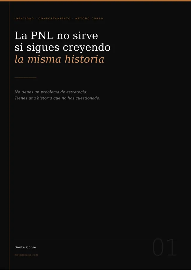 Portada de PNL y narrativa de identidad