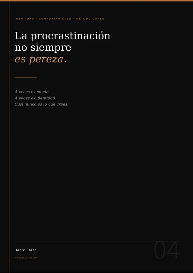 Portada de Procrastinación
