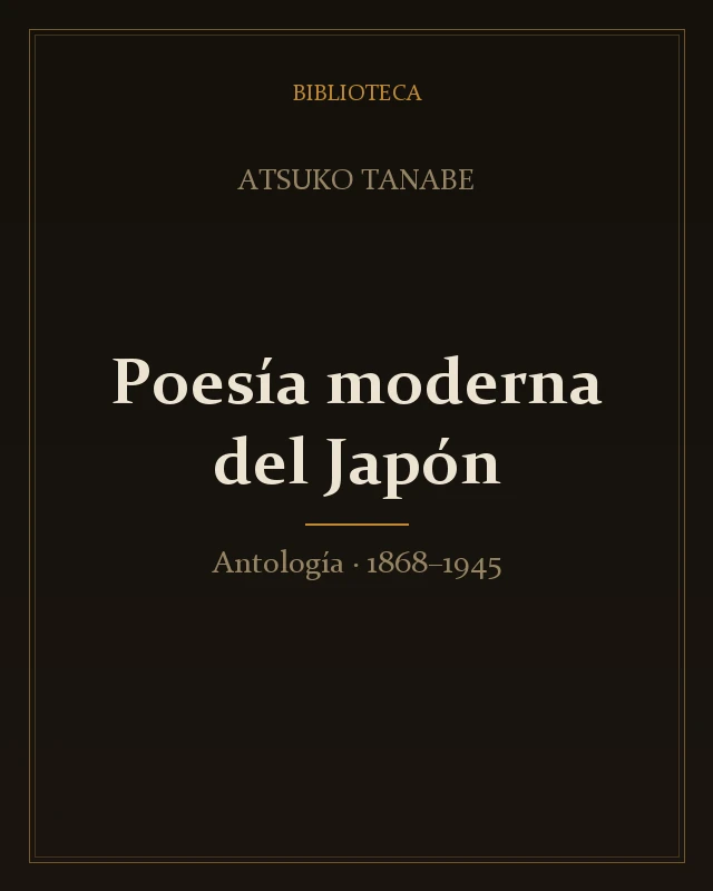 Portada de Antología de la poesía moderna del Japón