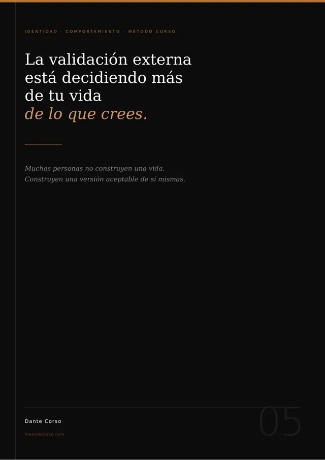 Portada de Validación externa